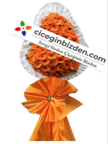 Tek Kat Turuncu Gerbera Sepet