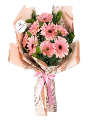 Pembe Gerbera Buket